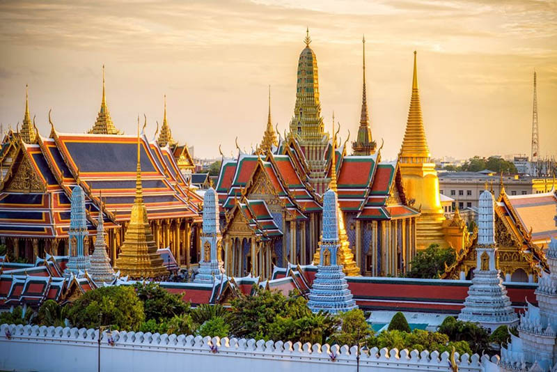 Wat Phra temple in Bangkok Thailand